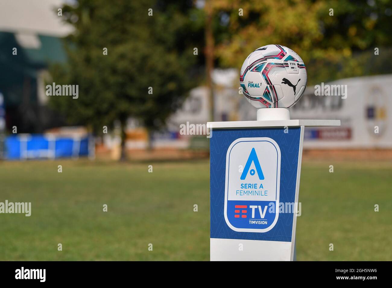Sesto San Giovanni, Italia. 05th de Sep de 2021. El balón de la Serie A  femenina 2021/22 durante el partido de la Serie A para mujeres entre el FC  Internazionale y el