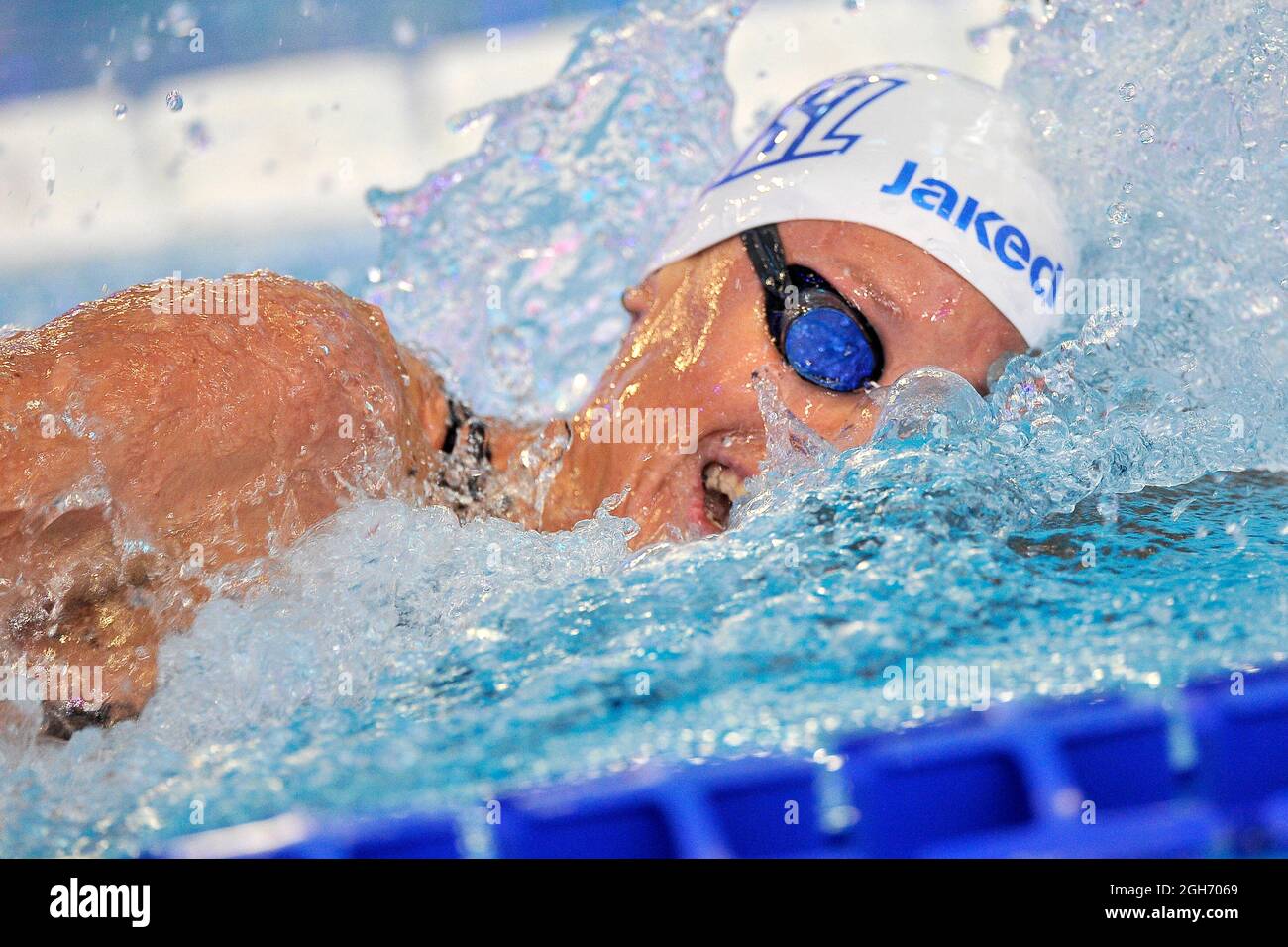 Nápoles, Italia. 05th de Sep de 2021. Federica Pellegrini, nadadora italiana, durante la Liga Internacional de Natación, que tuvo lugar en la piscina Felice Scandone de Nápoles. Nápoles, Italia, 05 de septiembre de 2021. (Foto de Vincenzo Izzo/Sipa USA) Crédito: SIPA USA/Alamy Live News Foto de stock