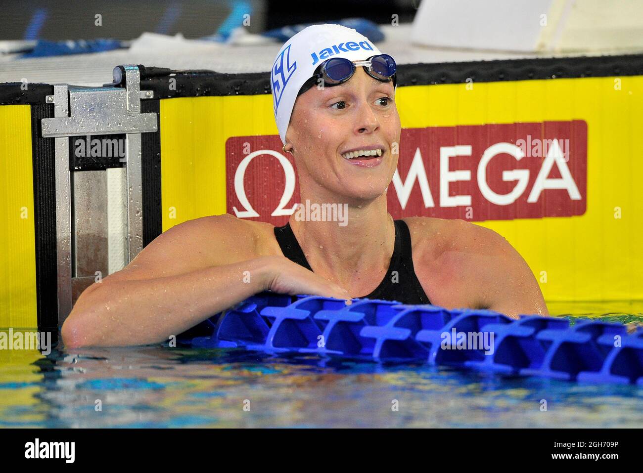 Nápoles, Italia. 05th de Sep de 2021. Federica Pellegrini, nadadora italiana, durante la Liga Internacional de Natación, que tuvo lugar en la piscina Felice Scandone de Nápoles. Nápoles, Italia, 05 de septiembre de 2021. (Foto de Vincenzo Izzo/Sipa USA) Crédito: SIPA USA/Alamy Live News Foto de stock