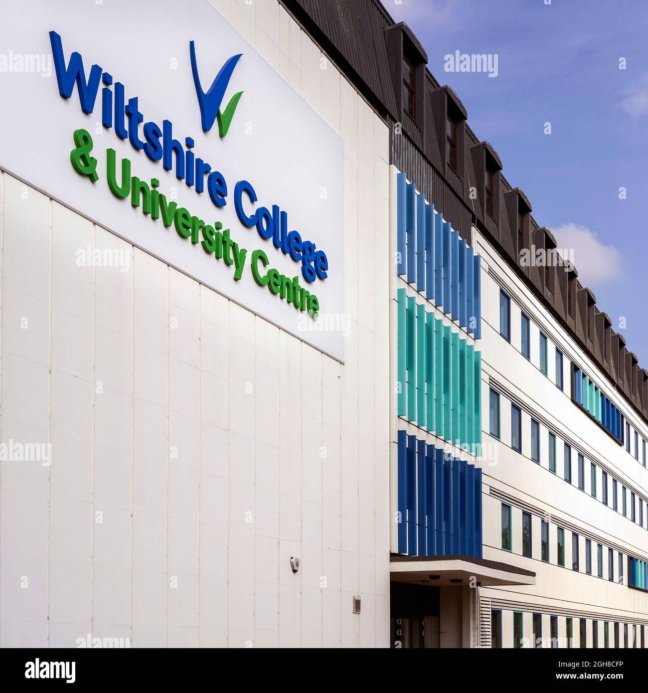 Wiltshire College and University Center en Salisbury, Reino Unido Foto de stock