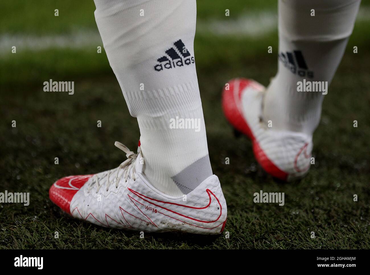 Wayne Rooney del Manchester United Adidas botas durante la semifinal EFL  2nd partido de pierna en el KCOM Stadium, Hull. Fecha de la foto: 26th de  enero de 2017. El crédito PIC