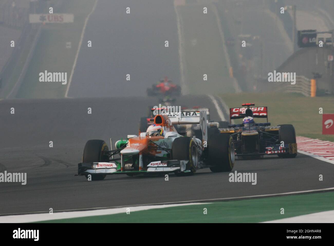 Paul di Resta (GBR) Sahara Fuerza India VJM05. 28.10.2012. Campeonato Mundial de Fórmula 1, Rd 17, Gran Premio de la India, Nueva Delhi, India, Día de la carrera. Foto de stock