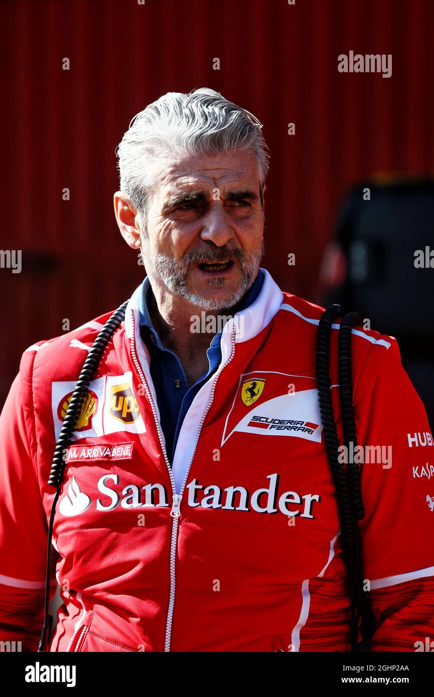 Maurizio Arrivabene (ITA) Director del equipo Ferrari. 10.03.2017. Prueba  de Fórmula Uno, Día Cuatro, Barcelona, España. Viernes. El crédito de la  foto debe ser: XPB/Imágenes de la Asociación de Prensa Fotografía de