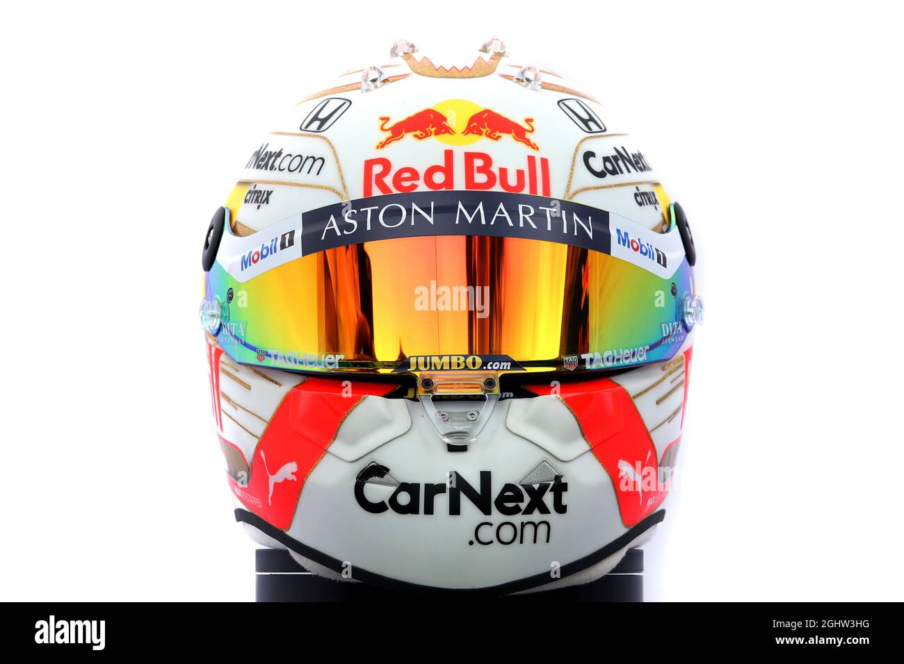 El casco de Max Verstappen NLD Red Bull Racing. 12.03.2020