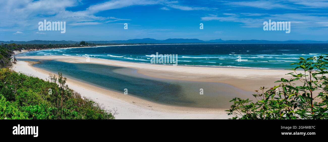 Clarkes Beach, Byron Bay, Nueva Gales del Sur, Australia Foto de stock