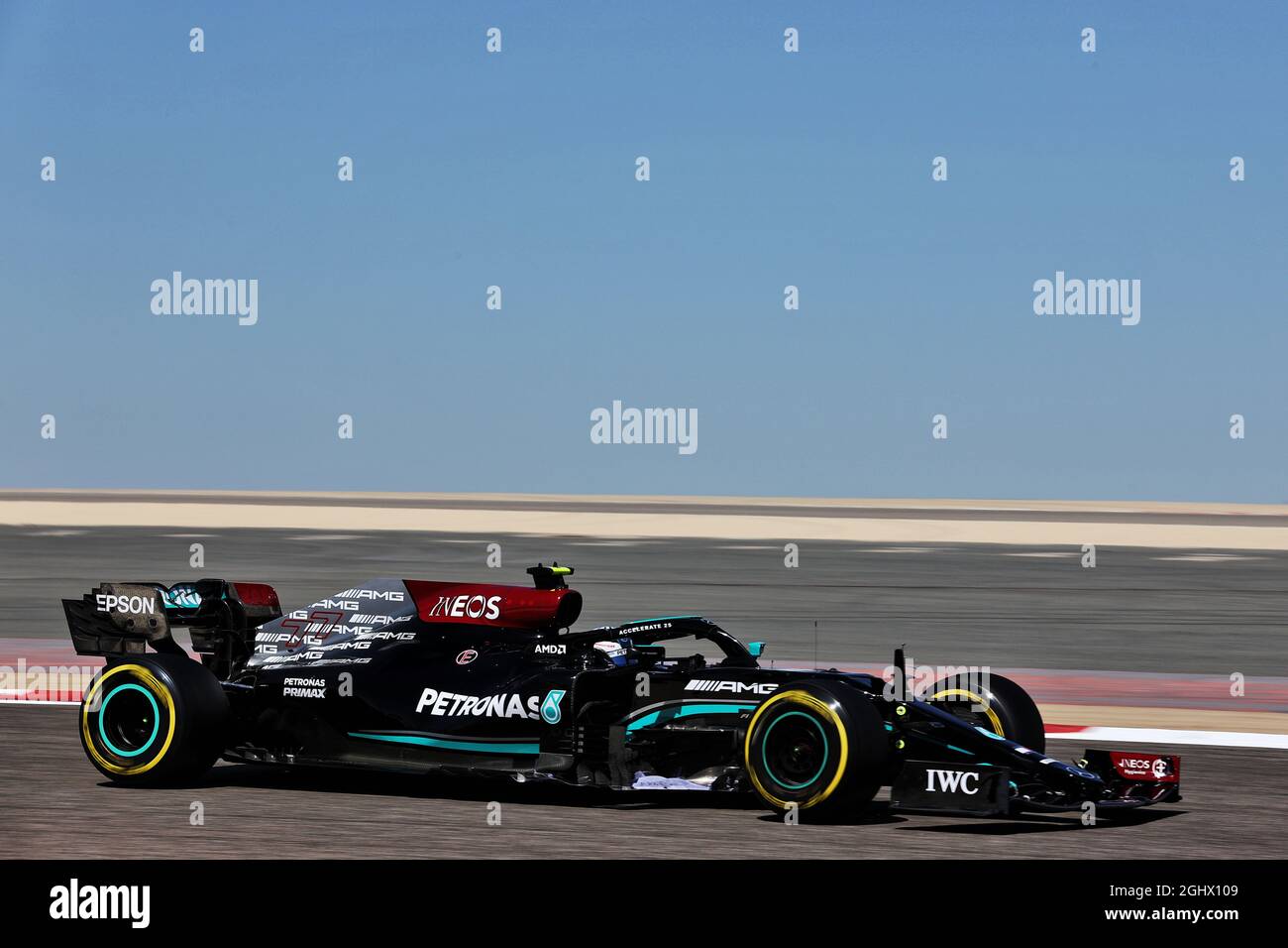 Valtteri Bottas (FIN) Mercedes AMG F1 W12. 14.03.2021. Pruebas de Fórmula 1, Sakhir, Bahrein, día. El crédito la foto debe ser: XPB/Imágenes de la Asociación de Prensa de stock -