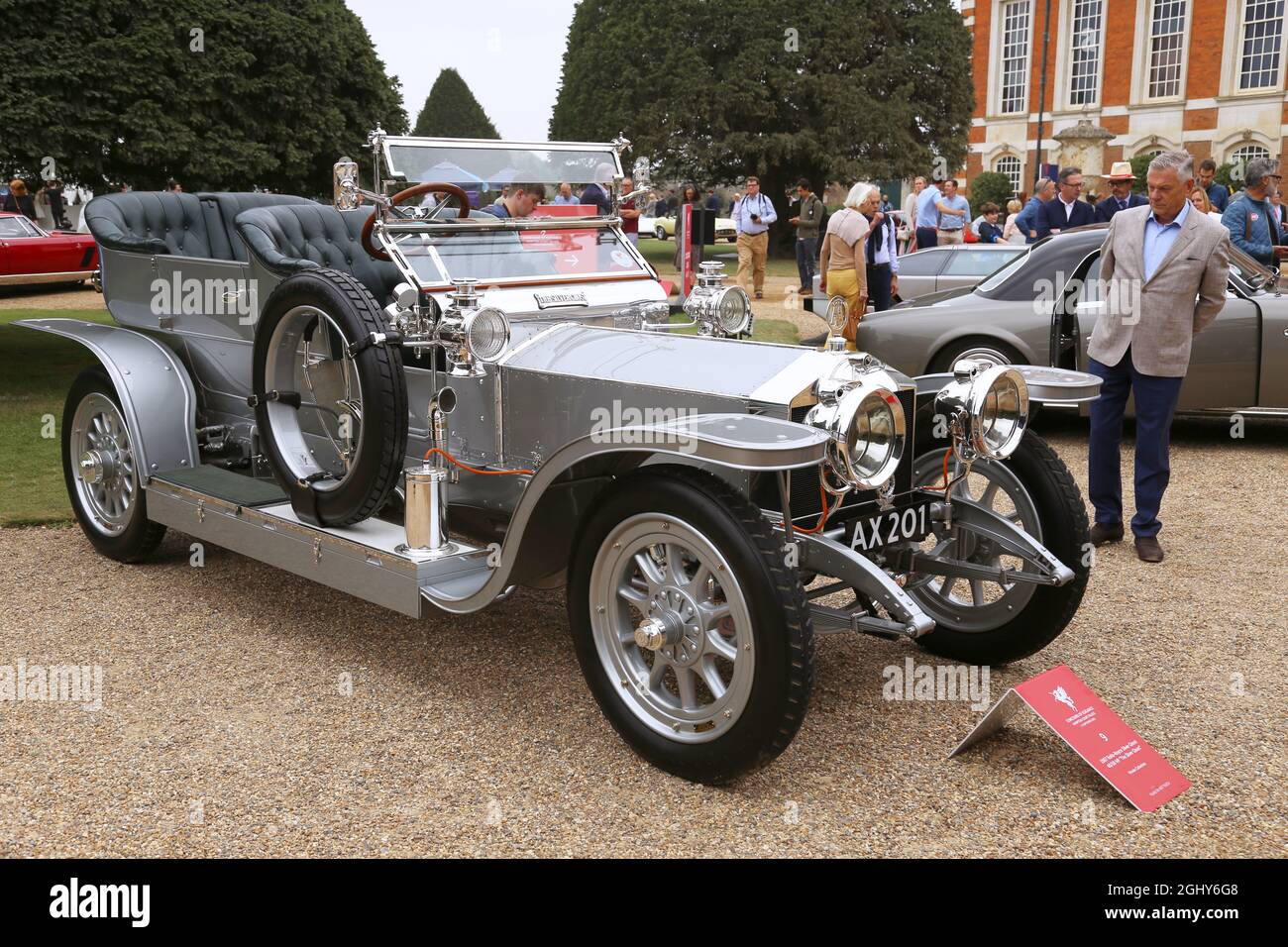 Rolls-Royce 40/50 Silver Ghost (1907), Concours of Elegance 2021, Hampton Court Palace, Londres, Reino Unido, Europa Foto de stock