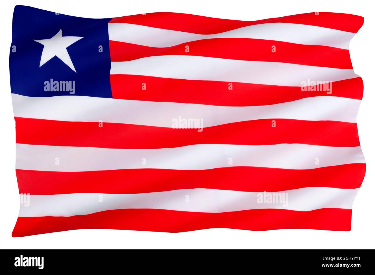 La bandera nacional de Liberia o la bandera liberiana se asemeja mucho