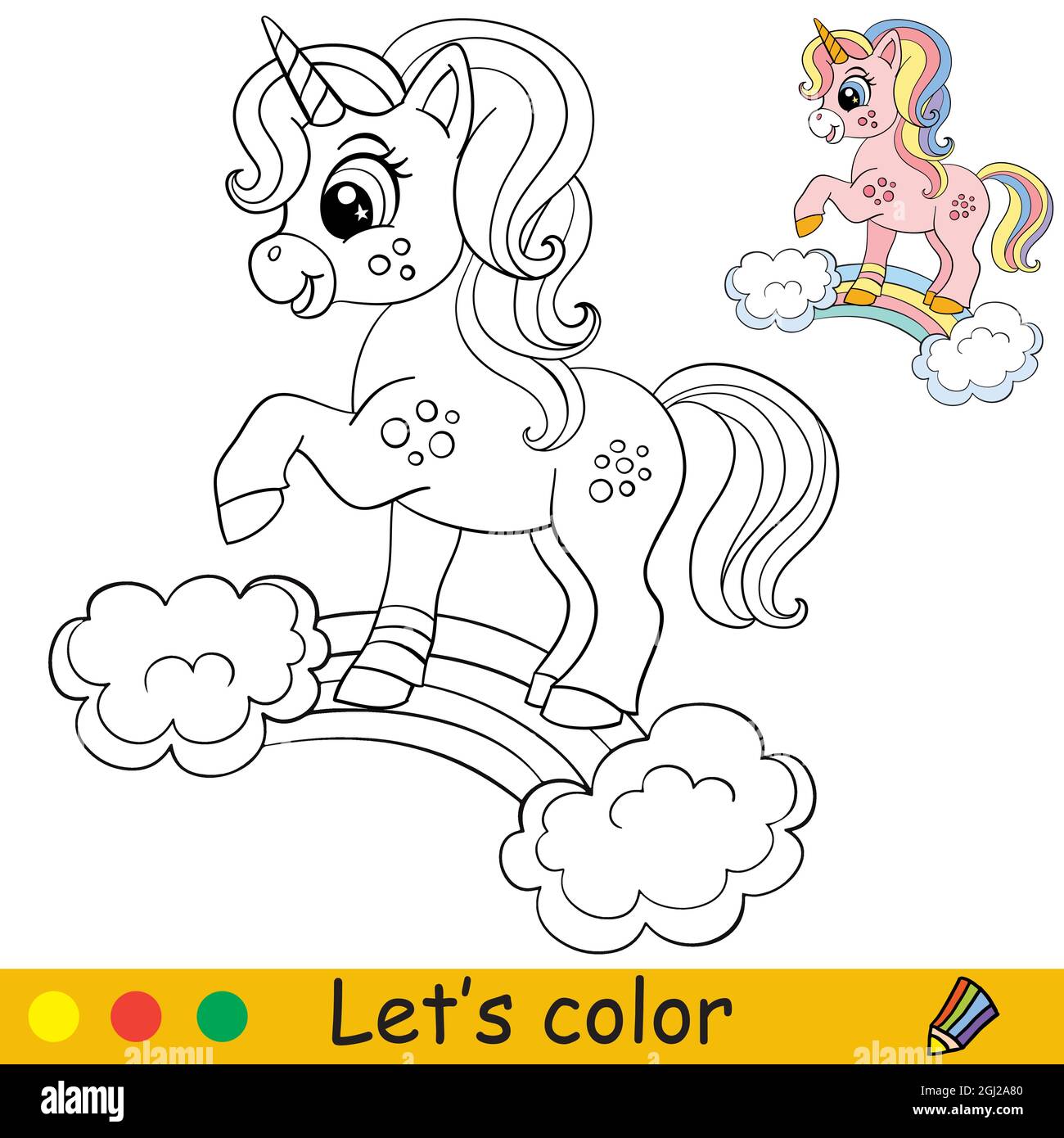 Libro de colorear mágico de unicornio para niñas 1+: Libro para colorear  unicornio con bonitos unicornios y arco iris, princesa y lindos unicornios  pa (Paperback)