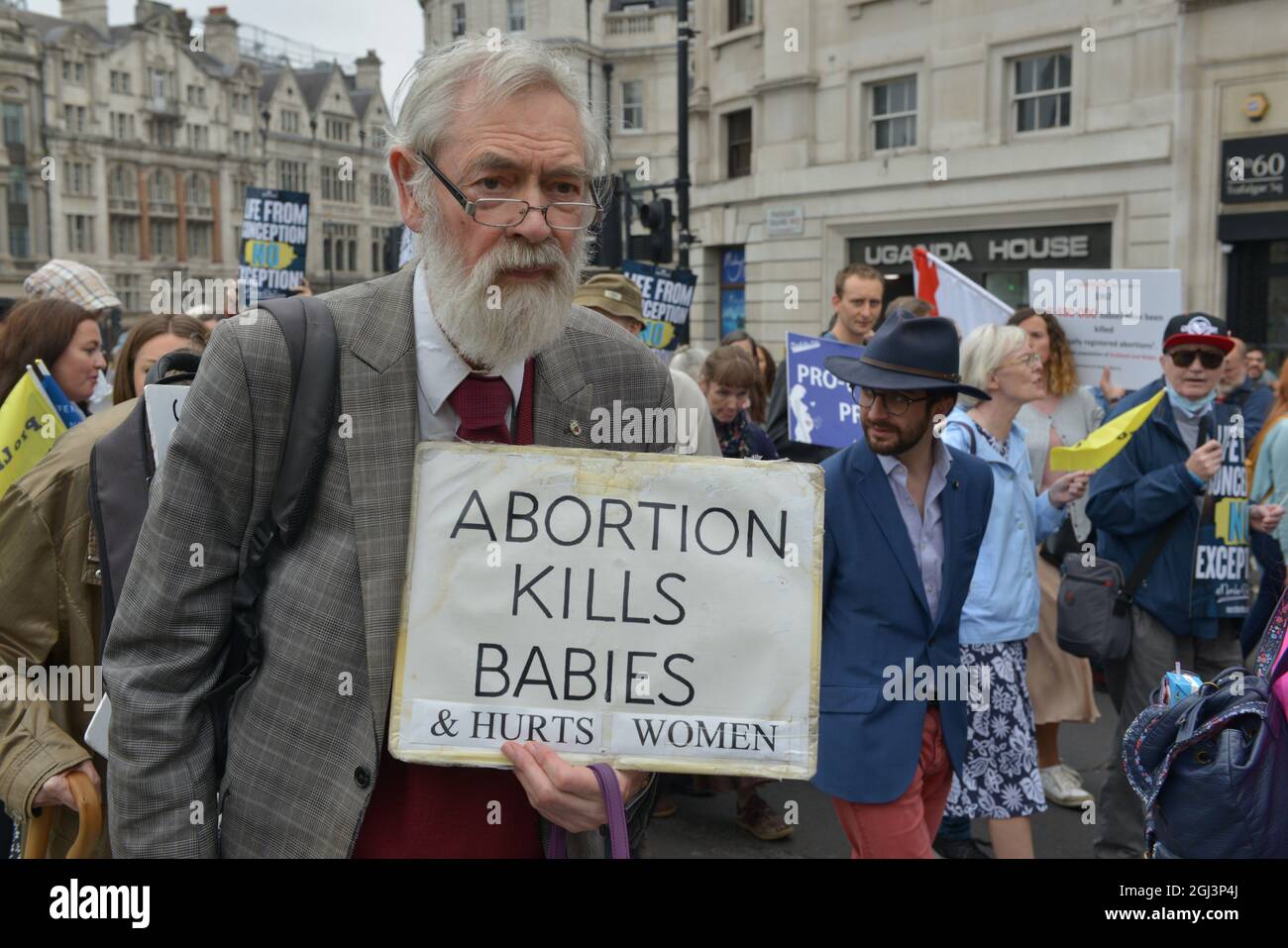 Marzo por la vida en Londres, Reino Unido Foto de stock