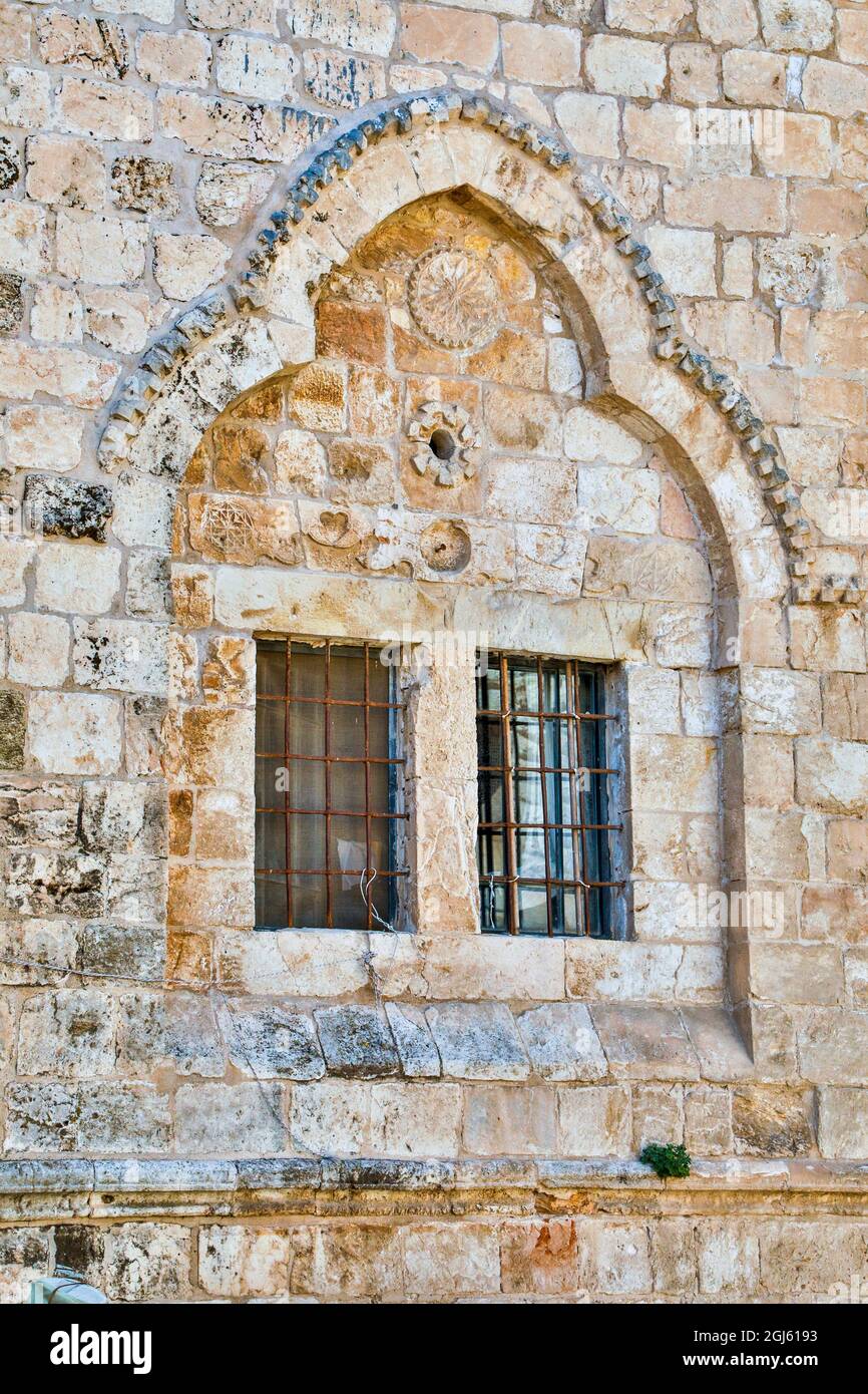 Israel, Jerusalén. Mount Zion, exterior de la habitación superior. Foto de stock