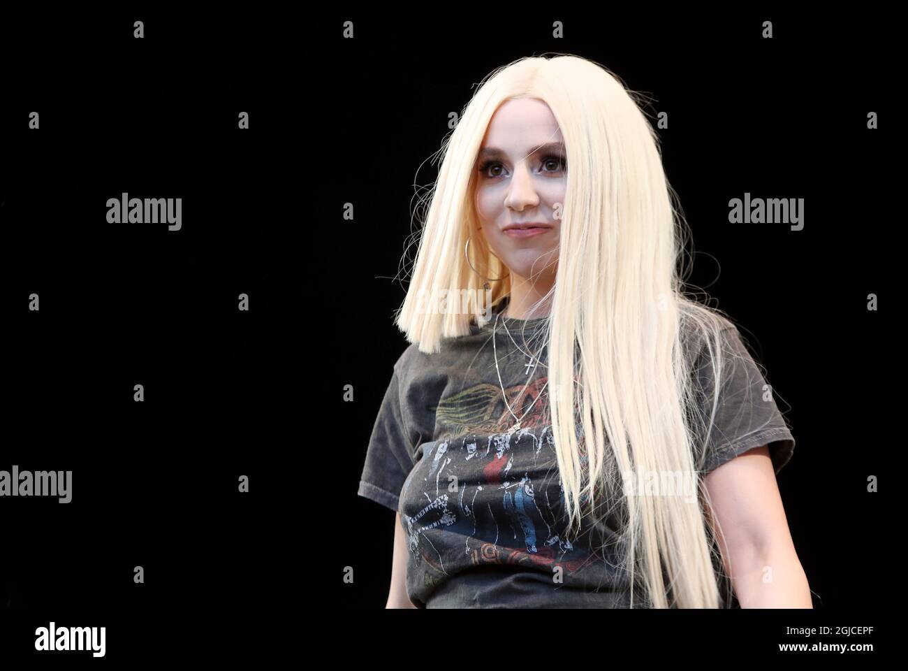 Ava Max - Amanda Ava Koci en concierto, Grona Lund, Estocolmo, 2019-08-14  (c) Mattias Hansson / TT Kod 2832 Fotografía de stock - Alamy