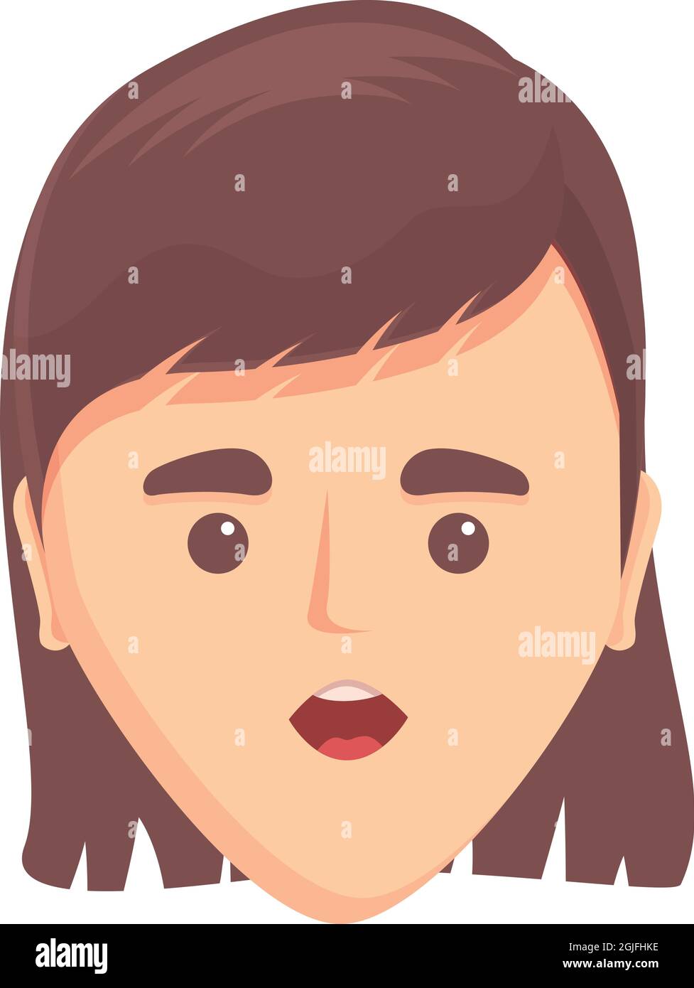 Icono de pronunciación de voz vector de dibujos animados. Labio de la boca.  Idioma inglés Imagen Vector de stock - Alamy