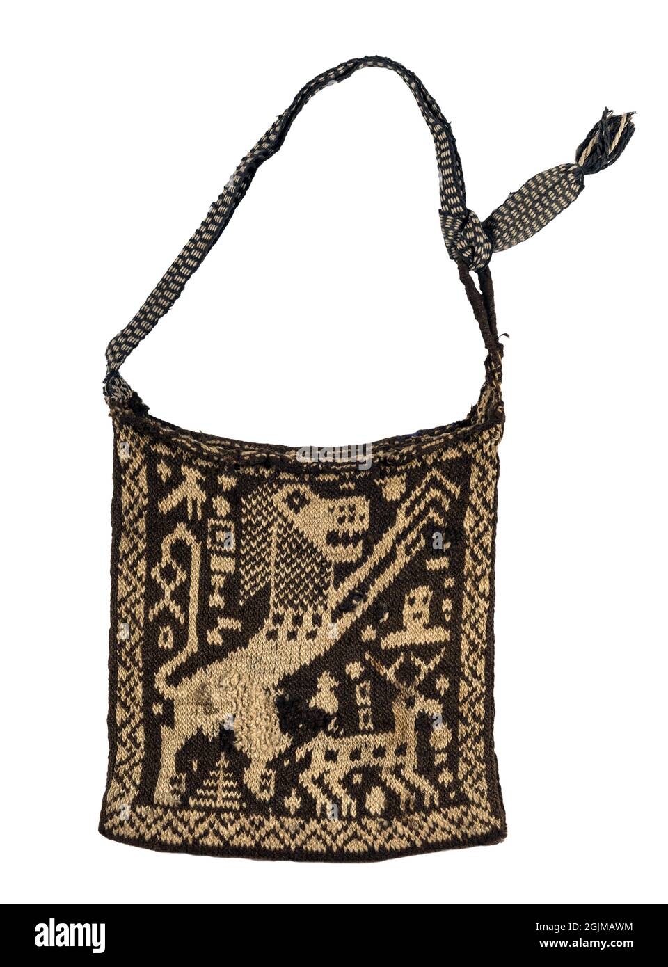 Bolsa de ganchillo de lana de Solola, Guatemala, con motivos animales  atrevidos. Traje maya guatemalteco contemporáneo Fotografía de stock - Alamy