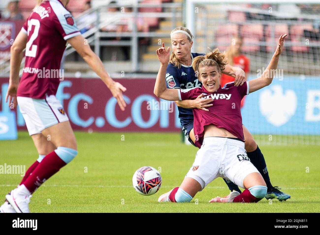 Londres, Reino Unido. 11th de septiembre de 2021. Dagný Brynjarsdóttir de West Ham. Barclays FA Super League West Ham - Mujer contra Aston Villa. Crédito: Liam Asman/Alamy Live News Foto de stock