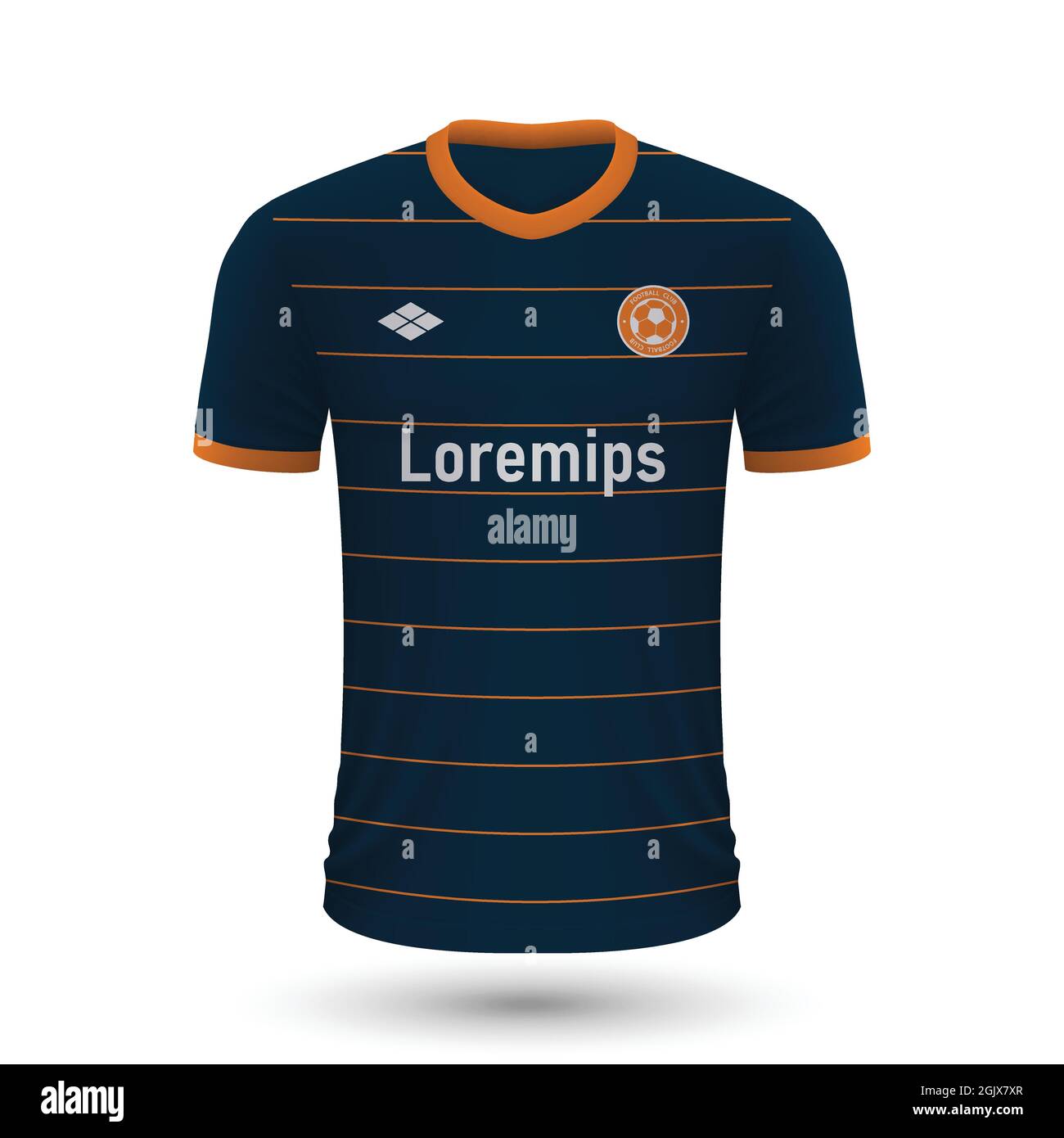 Camiseta de fútbol realista Montpellier 2022, plantilla de camiseta