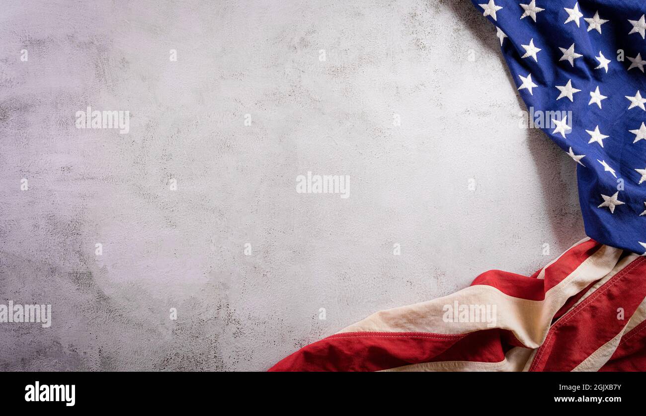 Feliz día presidentes concepto con bandera de los Estados Unidos en el
