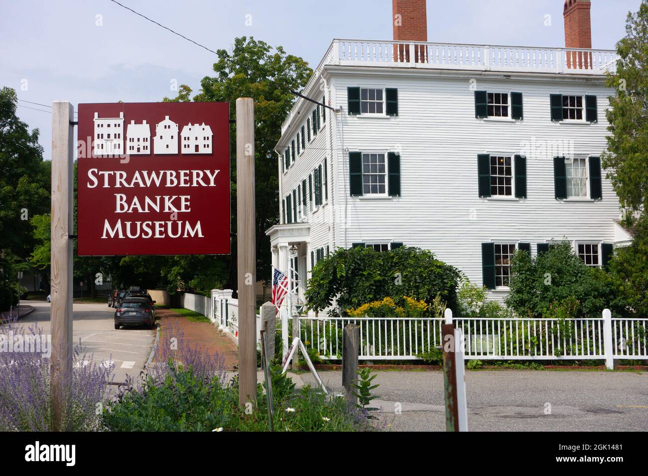 Museo Strawbery Banke en Portsmouth, New Hampshire. Foto de stock
