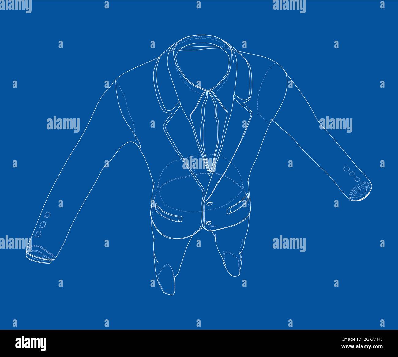 Traje elegante para hombre. Vector Imagen Vector de stock - Alamy