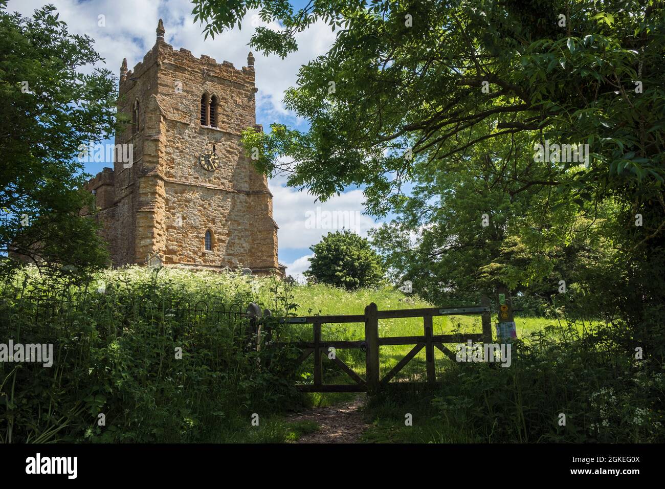 Iglesia de Todos los Santos (conocida como la Iglesia de Ramblers), Walesby, Lincolnshire Foto de stock