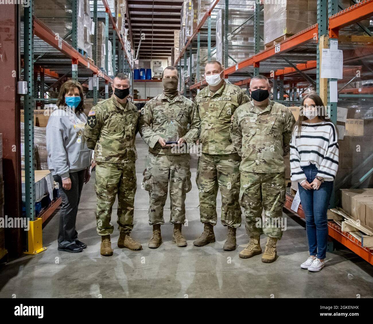 Representantes de la Guardia Nacional de Virginia Occidental Líder