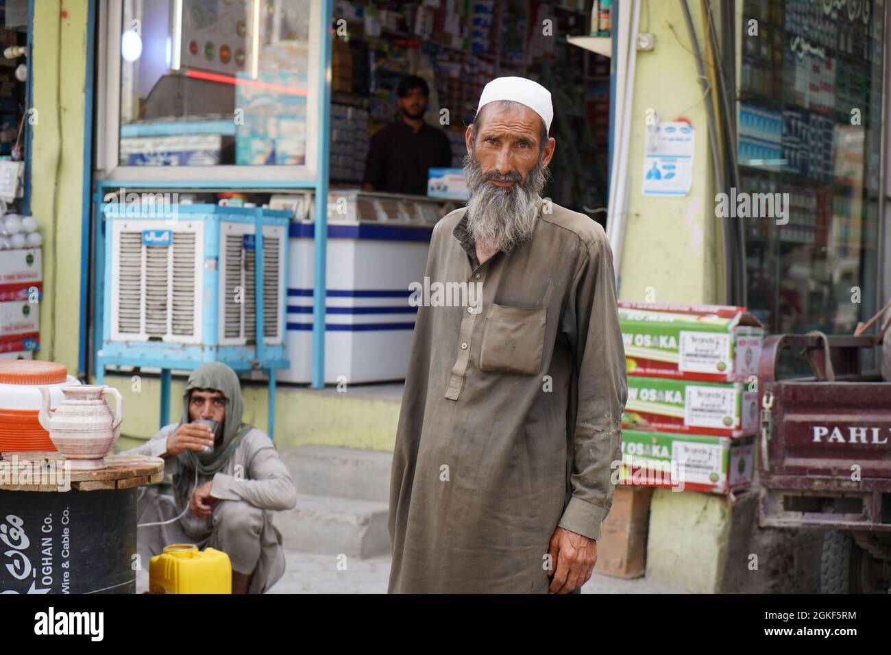 Esta foto fue tomada después de que los talibanes sean controlados Afganistán, la ciudad de Jalalabad. Foto de stock