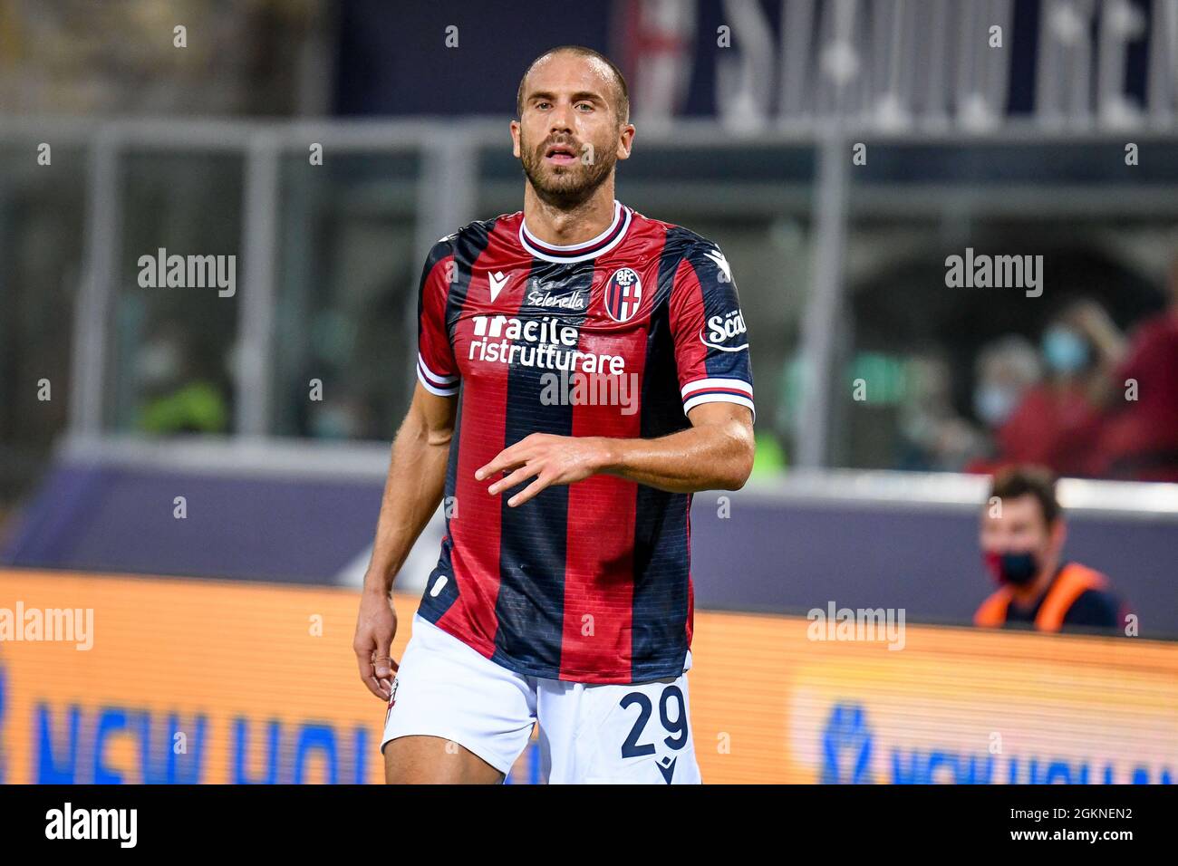Bolonia, Italia. 13th de Sep de 2021. Lorenzo De Silvestri (Bolonia) retrato durante Bolonia FC vs Hellas Verona FC, fútbol italiano Serie A partido en Bolonia, Italia, septiembre de 13 2021 Crédito: Agencia de Fotografía Independiente/Alamy Live News Foto de stock