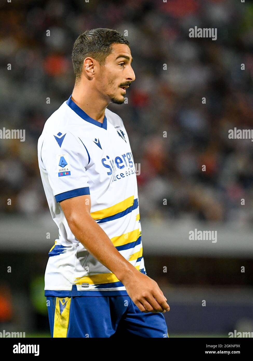 Bolonia, Italia. 13th de Sep de 2021. Koray Gunter (Verona) retrato durante Bolonia FC vs Hellas Verona FC, fútbol italiano Serie A partido en Bolonia, Italia, septiembre de 13 2021 Crédito: Agencia Independiente de Fotografía / Alamy Live News Foto de stock