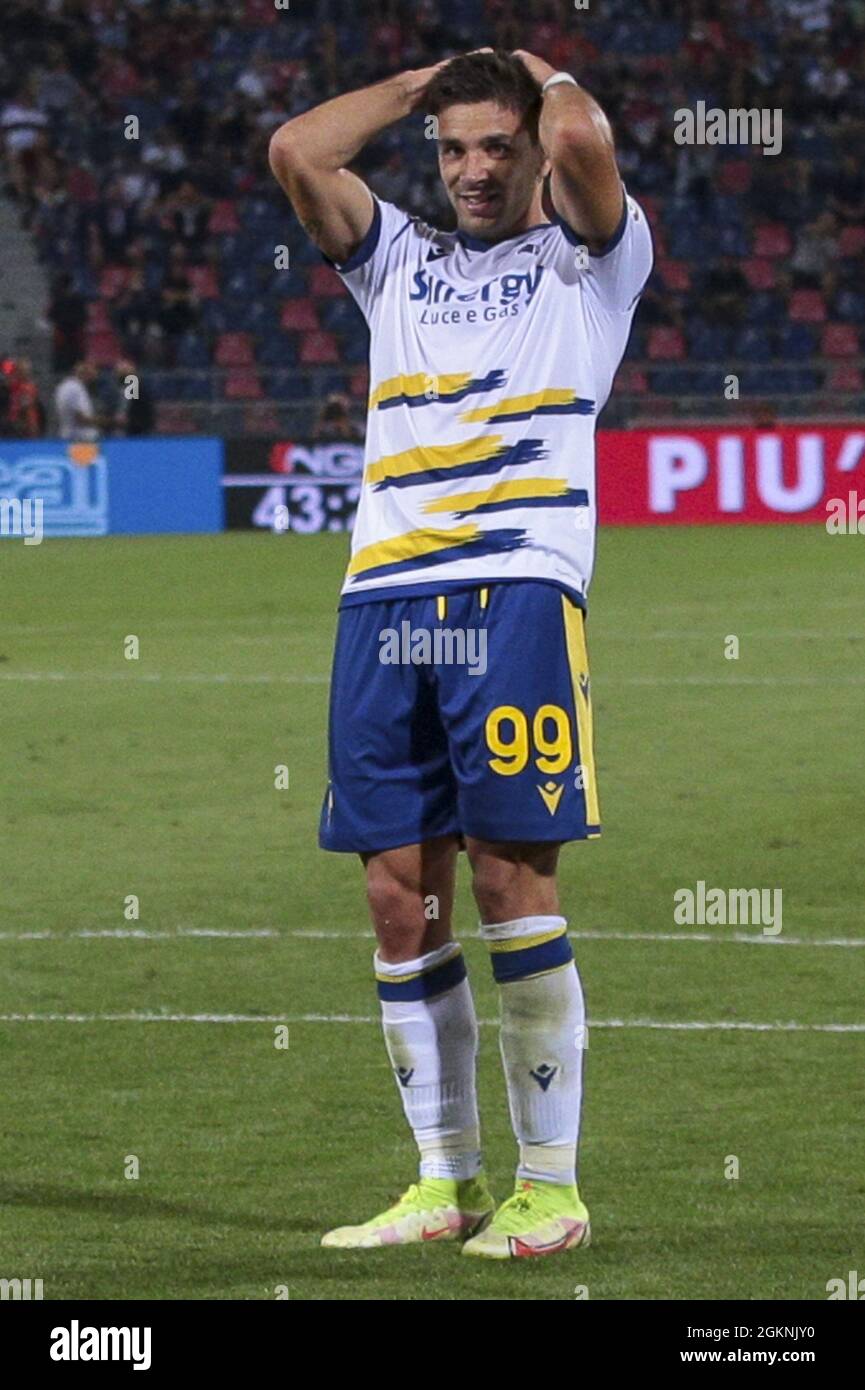 Bolonia, Italia. 13th de septiembre de 2021. delusione Giovanni Simeone -Hellas Verona Durante Bolonia FC vs Hellas Verona FC, fútbol italiano Serie A partido en Bolonia, Italia, septiembre de 13 2021 Crédito: Agencia de Fotografía Independiente/Alamy Live News Foto de stock