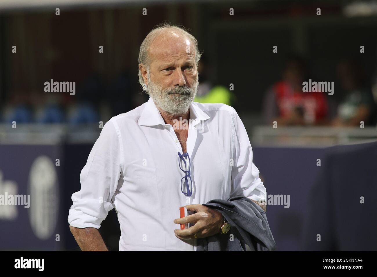 Bolonia, Italia. 13th de Sep de 2021. Walter Sabatini Bolonia área técnica durante Bolonia FC vs Hellas Verona FC, fútbol italiano Serie A partido en Bolonia, Italia, septiembre de 13 2021 Crédito: Agencia Independiente de Fotografía / Alamy Live News Foto de stock