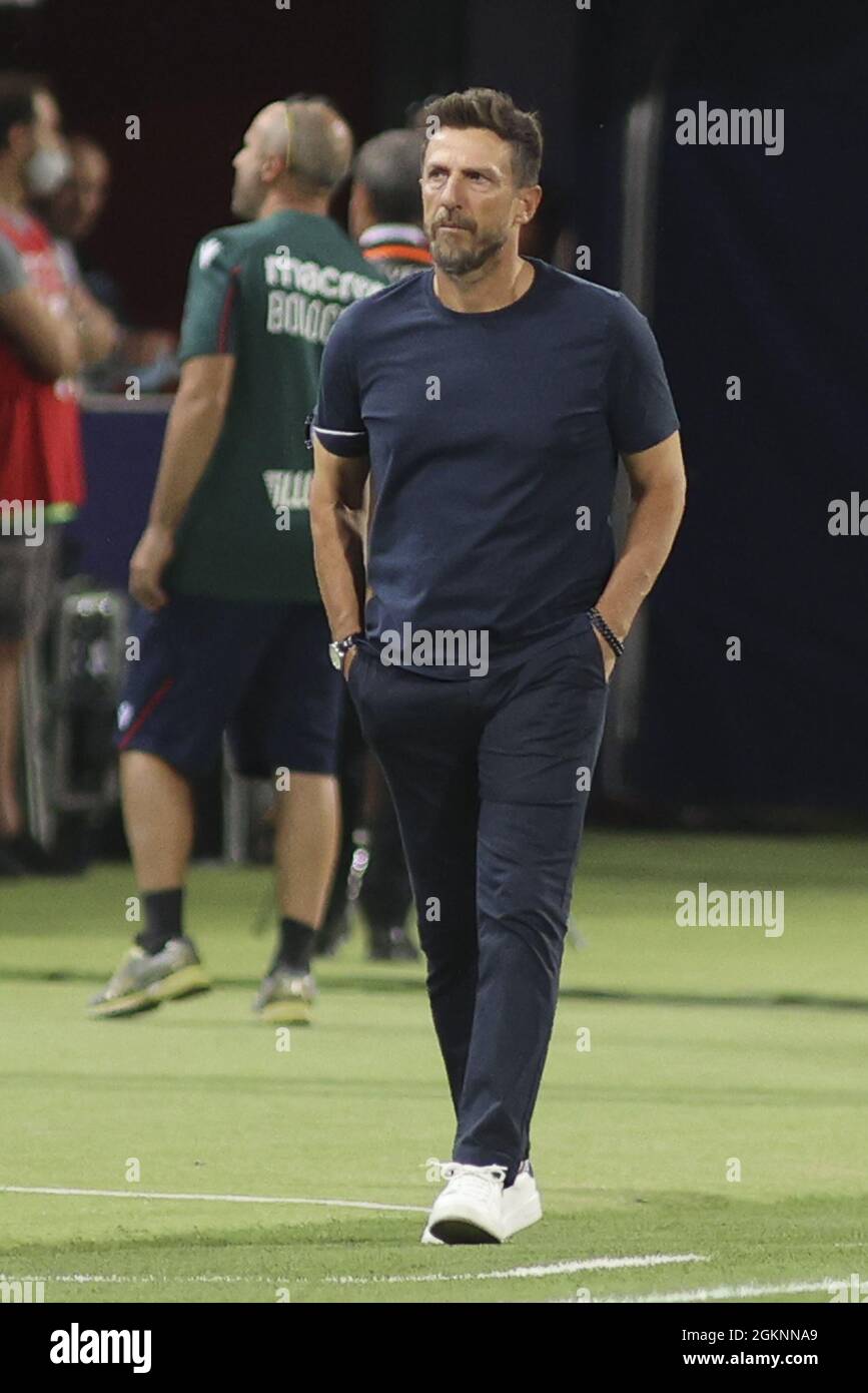 Bolonia, Italia. 13th de Sep de 2021. Mister Eusebio Di Francesco -Hellas Verona durante Bolonia FC vs Hellas Verona FC, fútbol italiano Serie A partido en Bolonia, Italia, septiembre de 13 2021 Crédito: Agencia Independiente de Fotografía / Alamy Live News Foto de stock