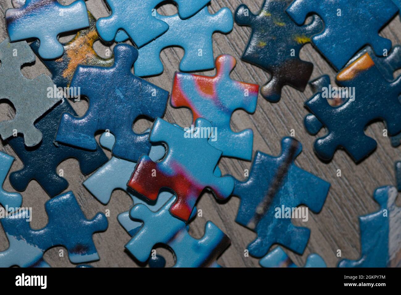 Piezas de un puzzle Foto de stock