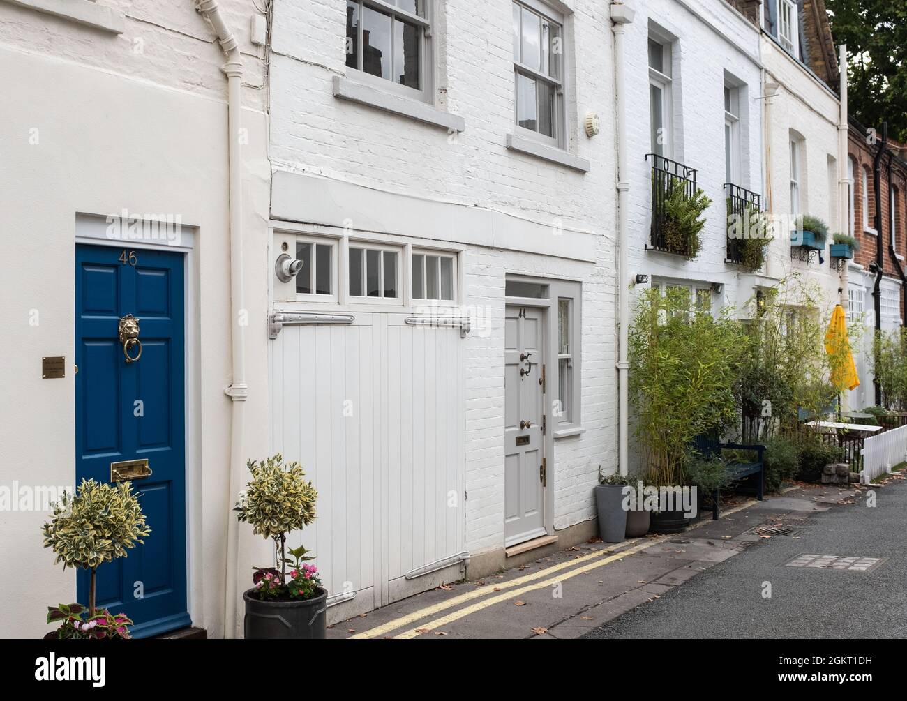 La antigua casa de Ghislaine Maxwell en Kinnerton Street en Belgravia, Knightsbridge, Londres. Foto de stock