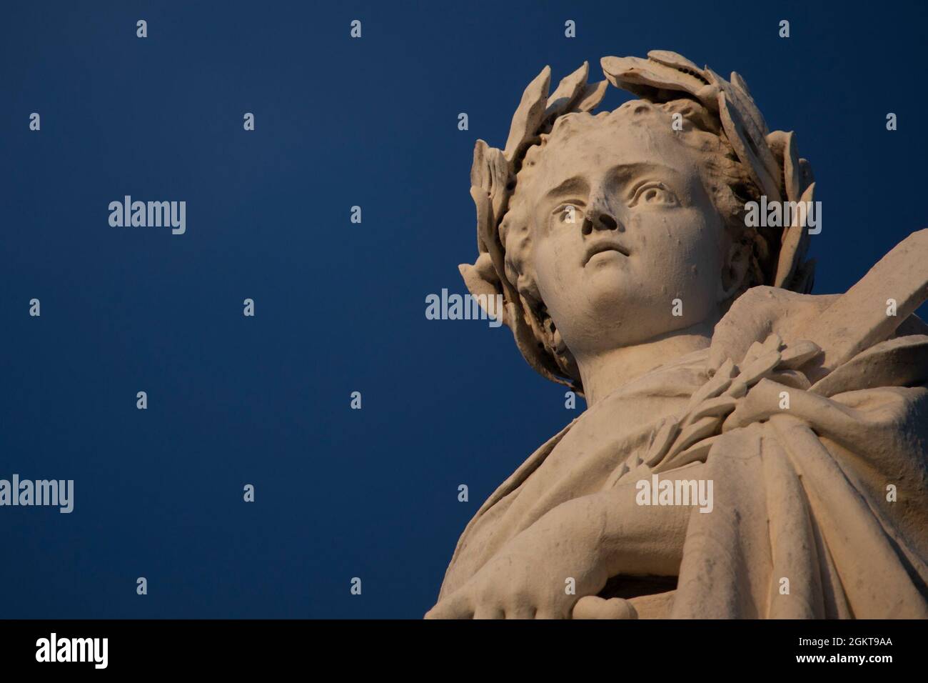 La estatua del Genio de la Libertad en la parte superior del Monumento Nacional de los Soldados en el Cementerio Nacional de Gettysburg en Gettysburg, Pensilvania, 26 de junio de 2021. Foto de stock