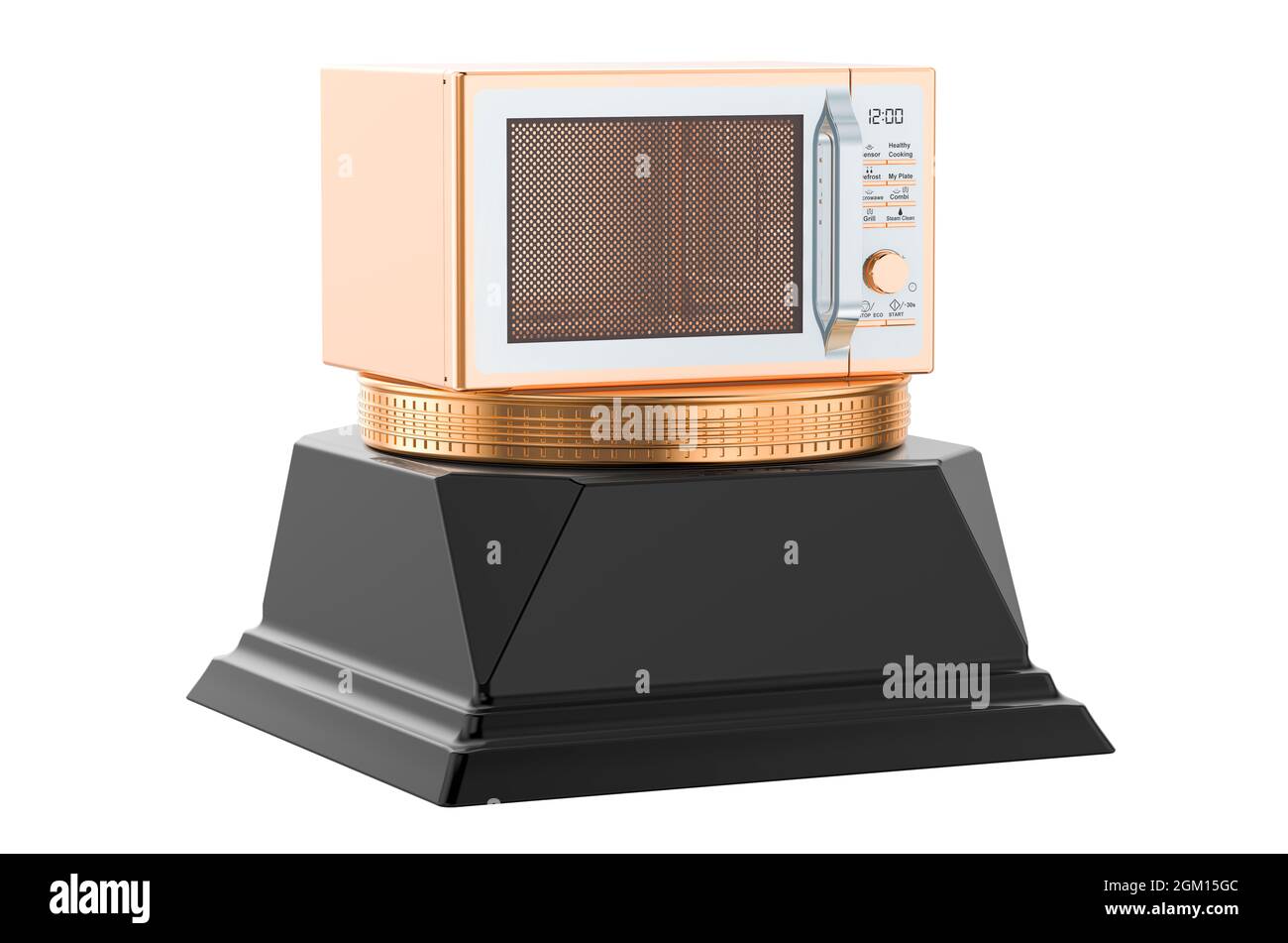 Rejilla metálica para el horno microondas aislado sobre fondo blanco  Fotografía de stock - Alamy
