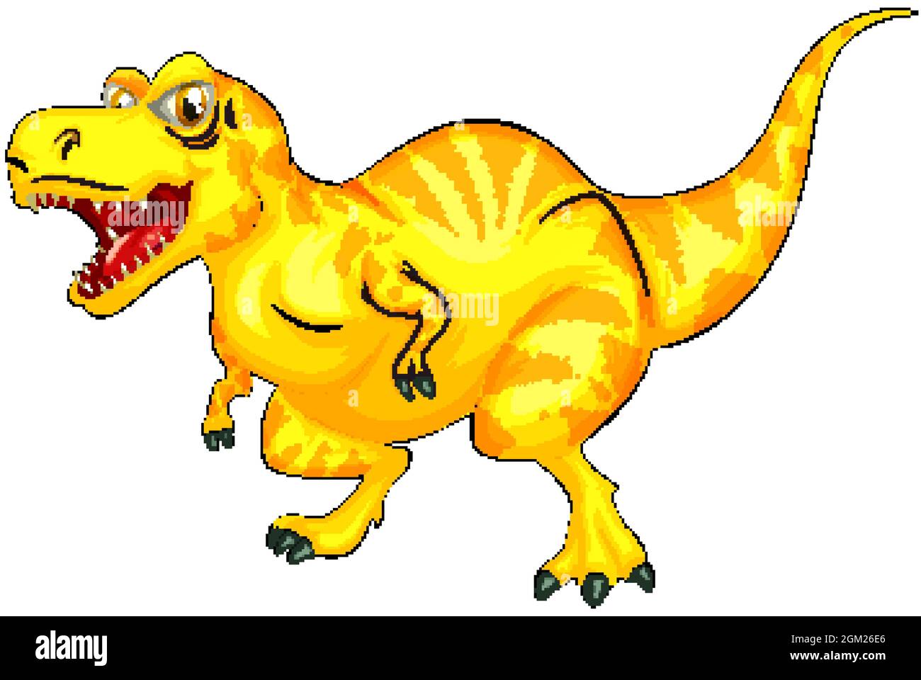 Una ilustración de personaje de dibujos animados de dinosaurios Raptorex  Imagen Vector de stock - Alamy