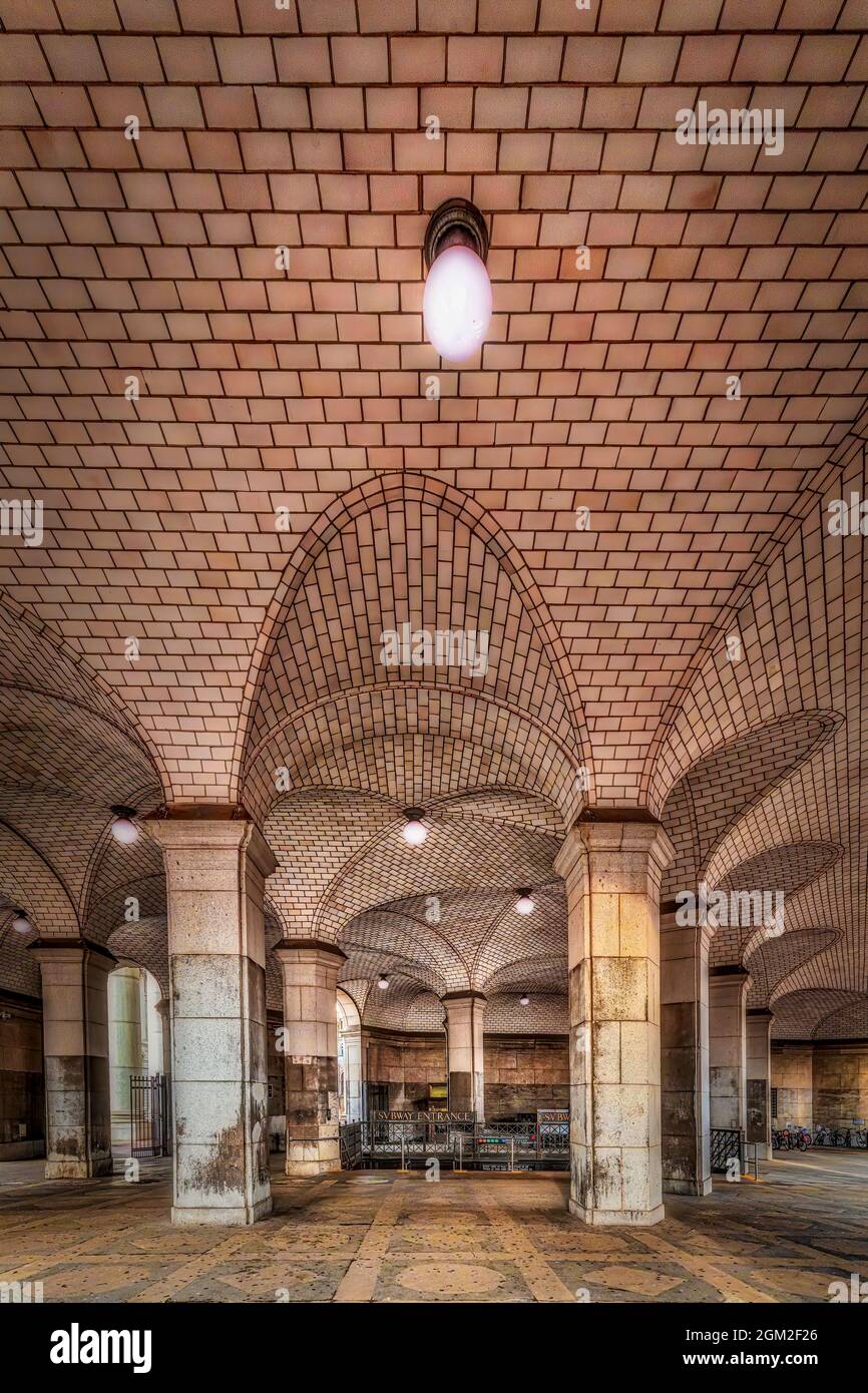 Estación de metro del Ayuntamiento de Nueva York Foto de stock