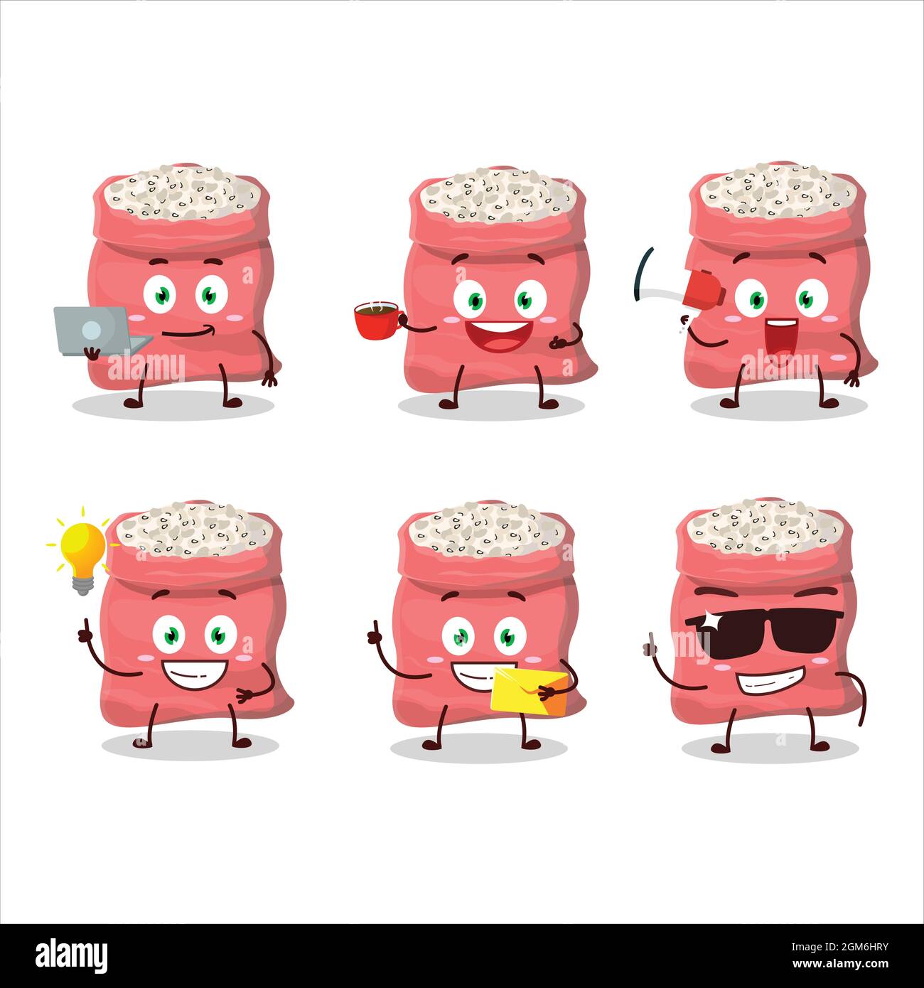 Personaje de dibujos animados de guisantes con ojos negros con varios tipos de emoticonos de negocios. Ilustración vectorial Imagen Vector de stock - Alamy Personaje de dibujos animados de guisantes con ojos negros con varios tipos de emoticonos de negocios. Ilustración vectorial Imagen Vector de stock - Alamy