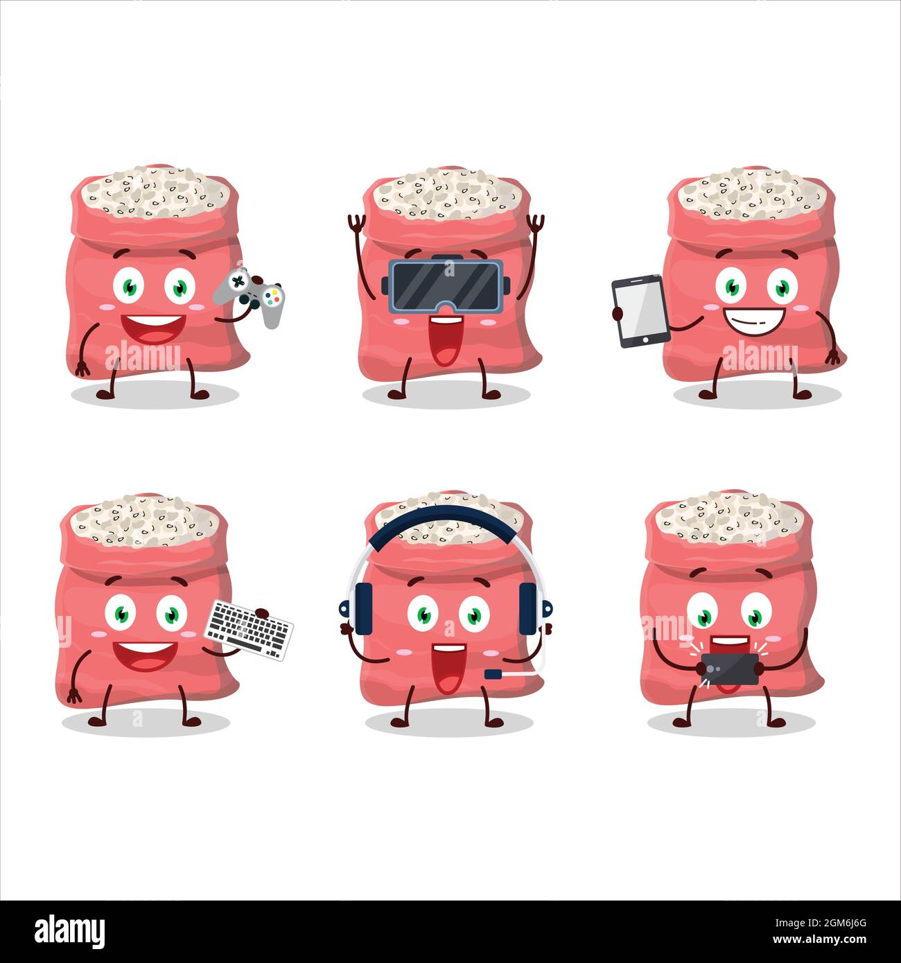 El personaje de dibujos animados de guisantes de ojos negros está jugando con varios emoticonos lindos. Ilustración vectorial Imagen Vector de stock - Alamy El personaje de dibujos animados de guisantes de ojos negros está jugando con varios emoticonos lindos. Ilustración vectorial Imagen Vector de stock - Alamy