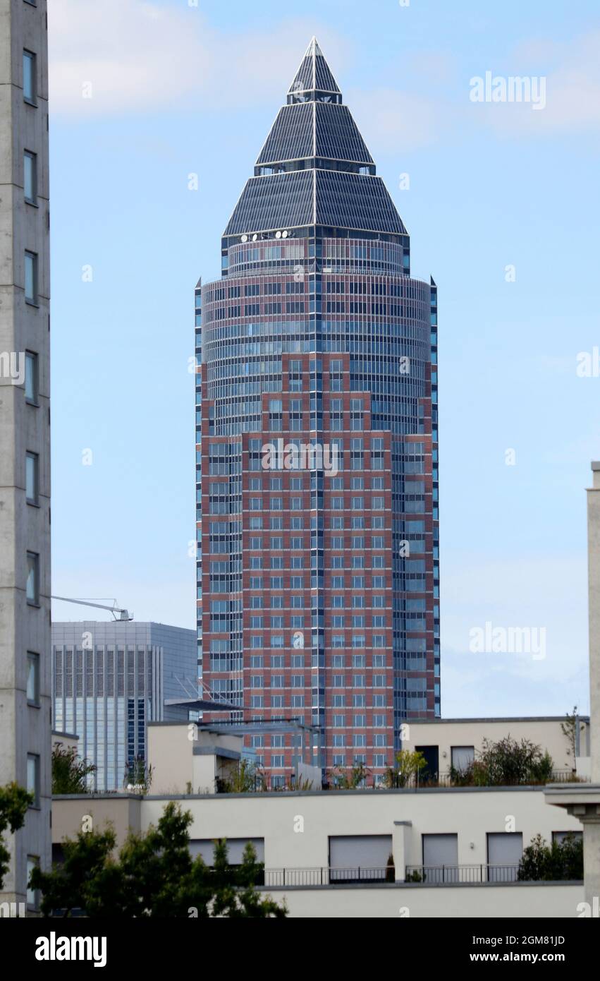 Messeturm, Frankfurt am Main (nur fuer redaktionelle Verwendung. Keine Werbung. Referenzdatenbank: http://www.360-berlin.de. © Jens Knappe. Bildquell Foto de stock