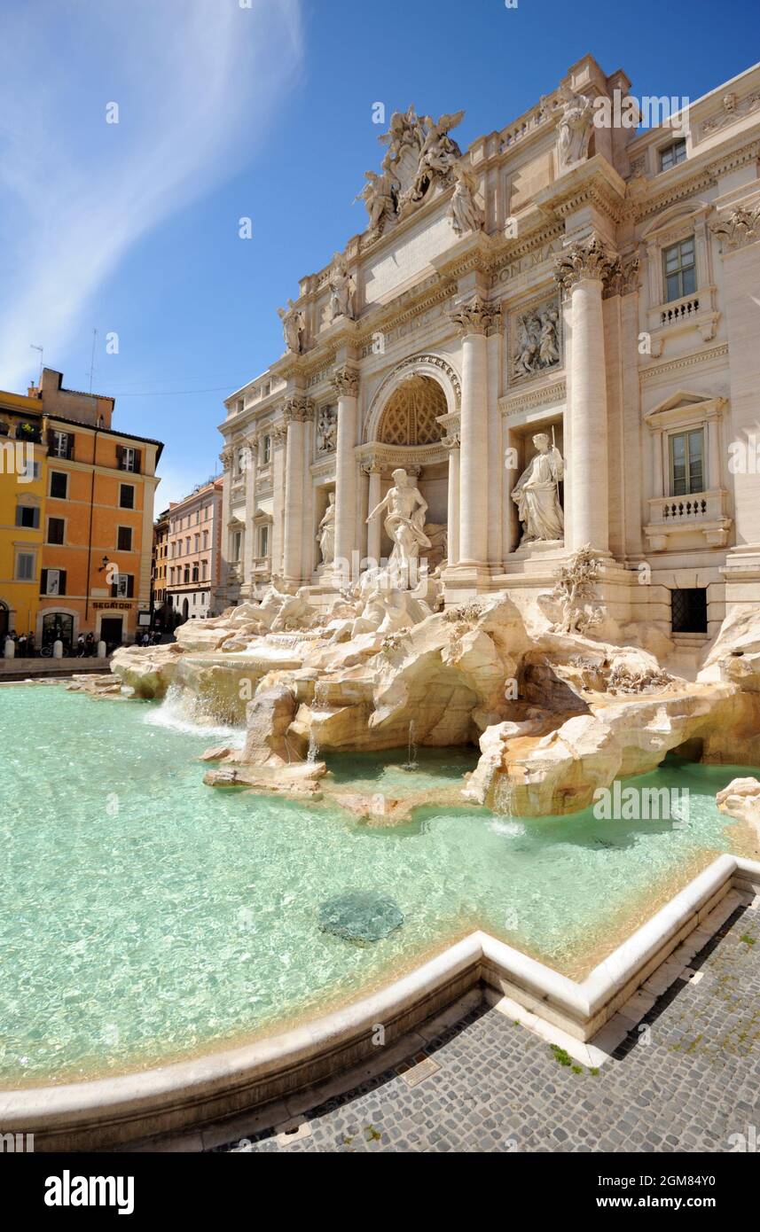 La fontana de Trevi, Roma, Italia Foto de stock