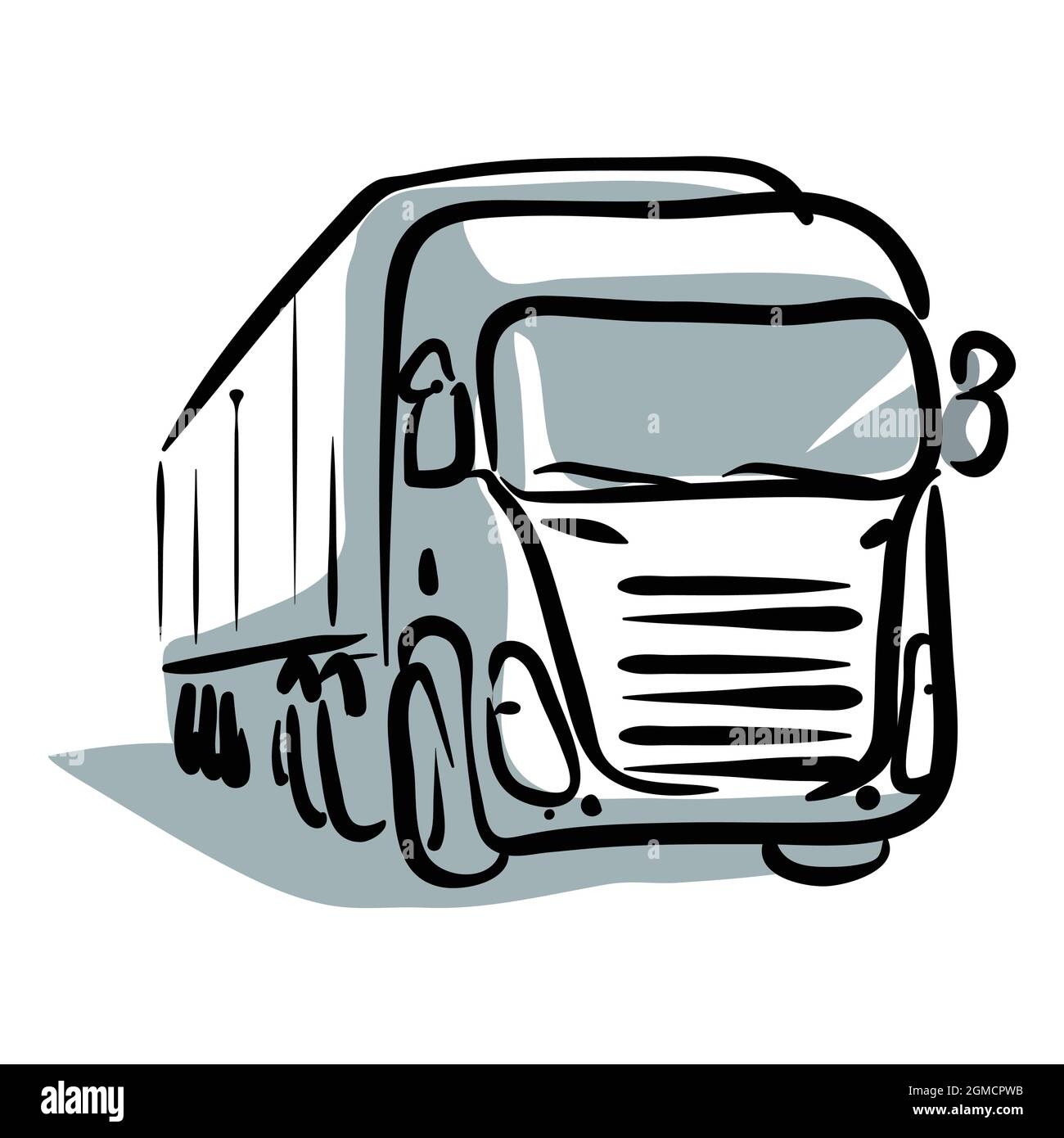 dibujo vectorial de camión Imagen Vector de stock - Alamy