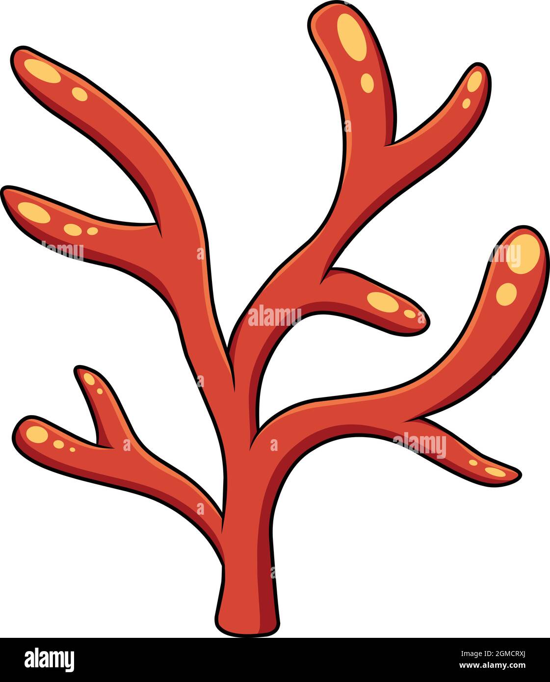 Ilustración de vectores de dibujos animados de coral Imagen Vector de stock  - Alamy