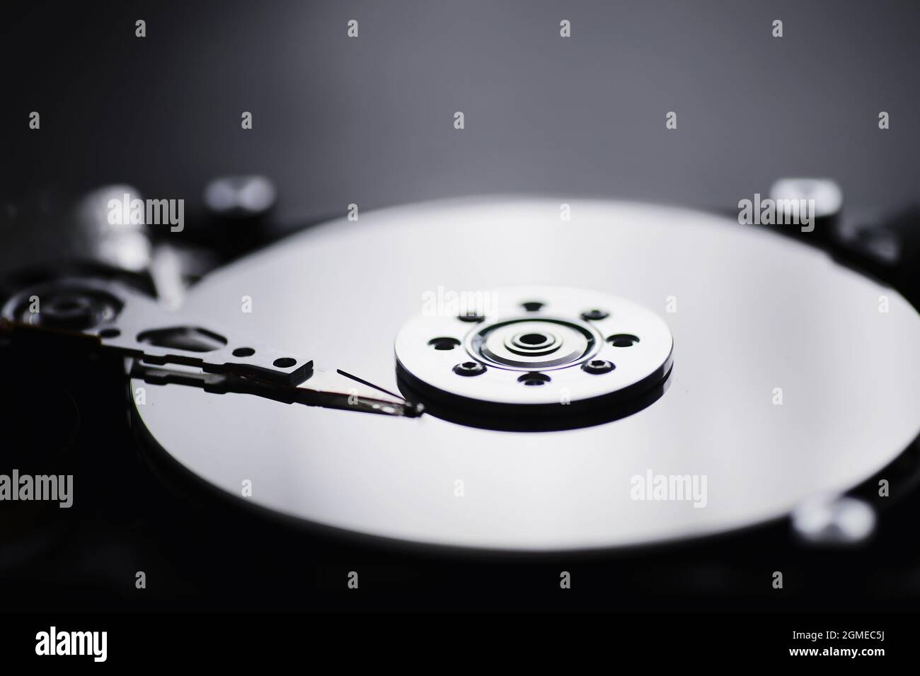 para ordenadores. La unidad disco duro desmontada. Reparar componentes PC. Disco externo Fondo del equipo Fotografía de stock - Alamy