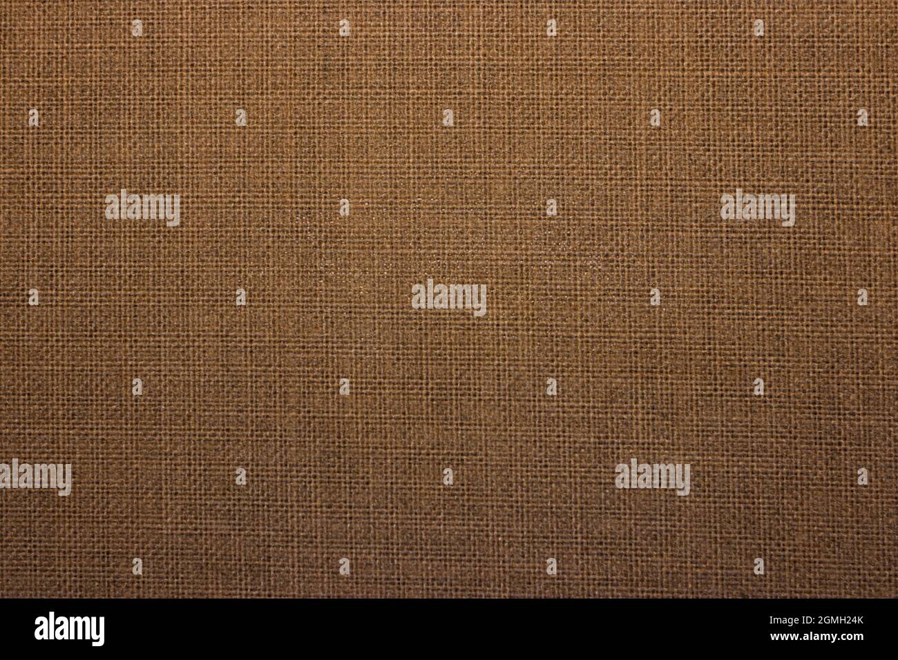 Primer plano saco con textura de fondo; marrón, rústico, tejido textura de tela Foto de stock