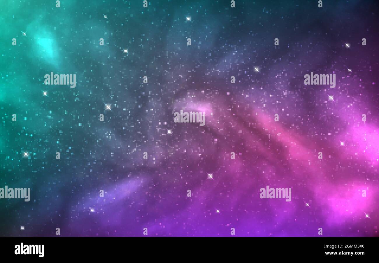 Textura Cosmos. Galaxia colorida con estrellas brillantes. Fondo espacial  con polvo de estrellas brillante. Fantasía cósmica con nubes de color. Fondo  de pantalla de COSMOS. Vector Imagen Vector de stock - Alamy