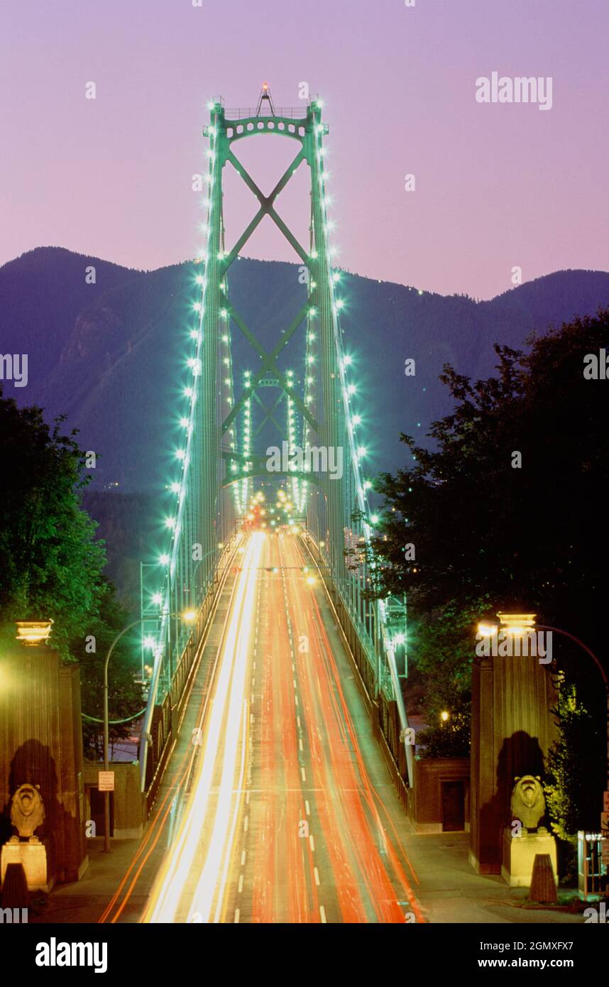 Canadá. Columbia Británica. Vancouver. Puente Lions Gate Foto de stock