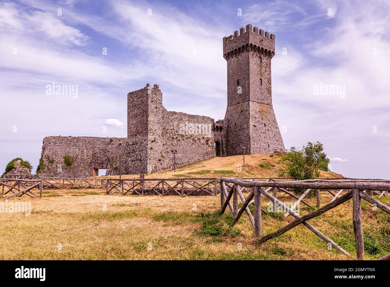 Fortaleza de Radicofani, Toscana, Italia Foto de stock