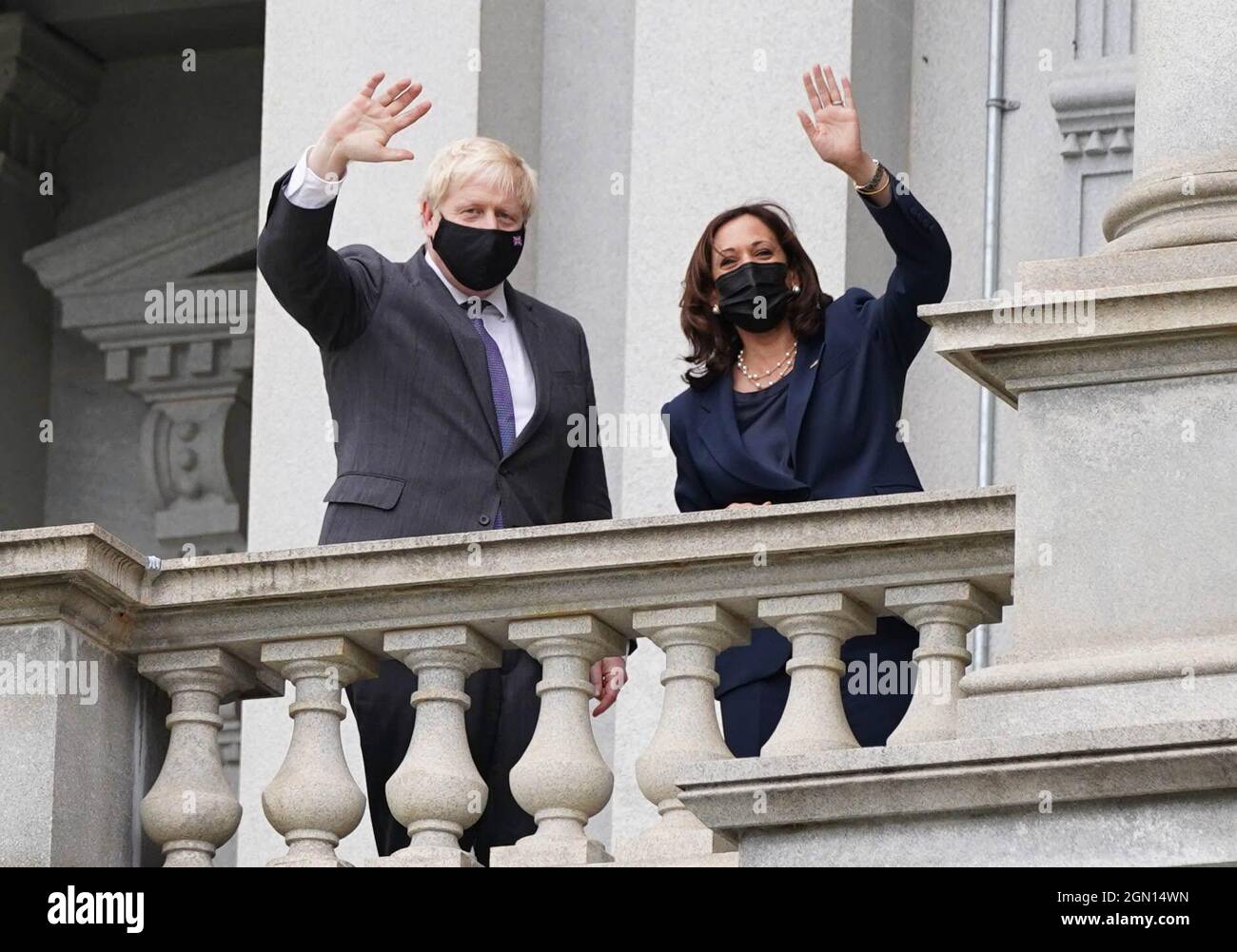 El Primer Ministro Boris Johnson y el Vicepresidente de los Estados
