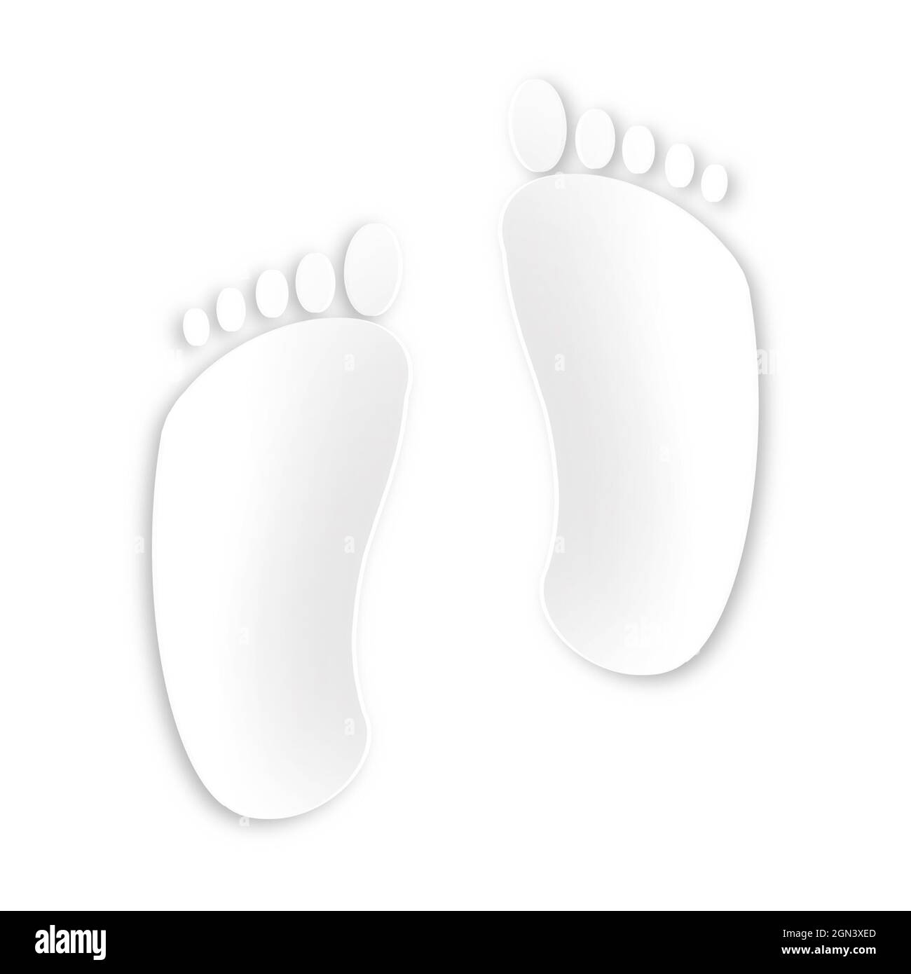 Primer plano 3 d fondo de pantalla de un diseño de pies en una obra de